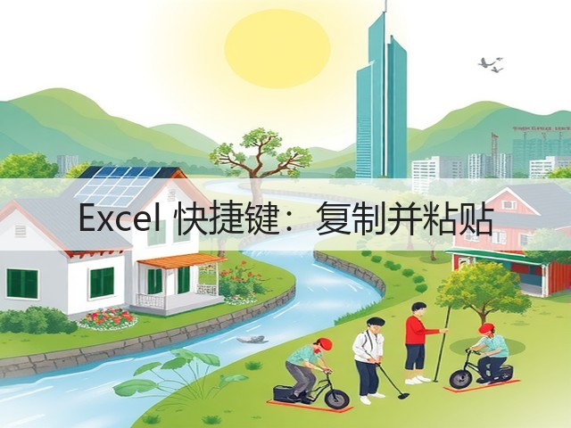 Excel 快捷键:复制并粘贴(图1) Excel 快捷键:复制并粘贴(图1)