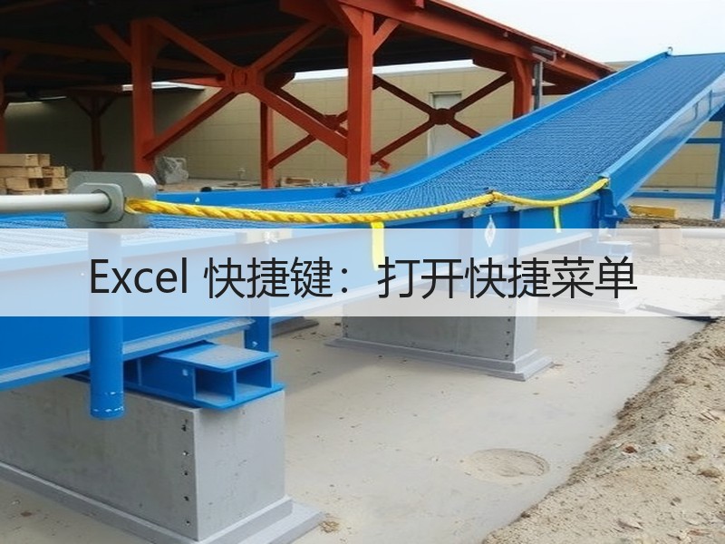 Excel 快捷键：打开快捷菜单 - 诺云壹观办公网
