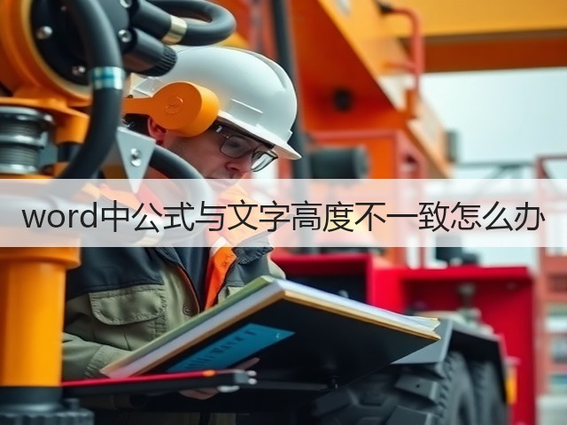 word中公式与文字高度不一致怎么办(图3)