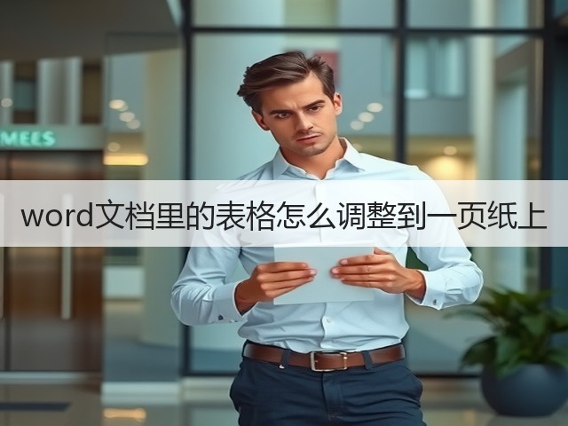 word文档里的表格怎么调整到一页纸上(图3)