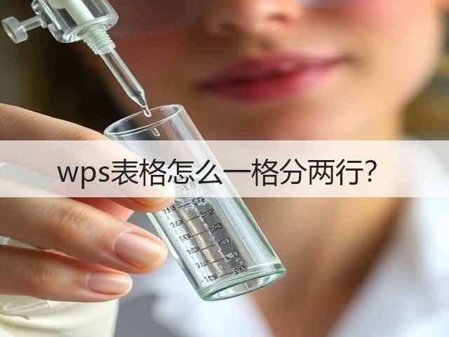 wps表格怎么一格分两行?(图1) wps表格怎么一格分两行?(图1)