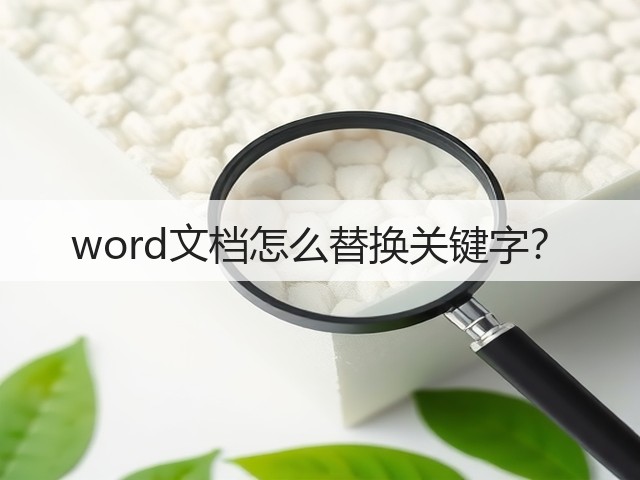 word文档怎么替换关键字?(图1) word文档怎么替换关键字?(图1)