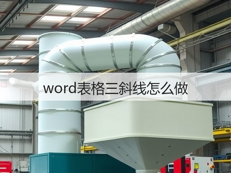 word表格三斜线怎么做 - 诺云壹观办公网