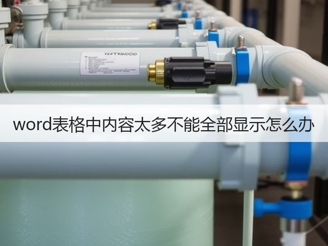 word表格中内容太多不能全部显示怎么办(图2)