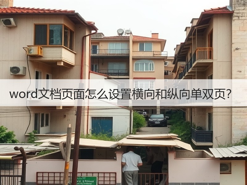 word文档页面怎么设置横向和纵向单双页？ - 诺云壹观办公网