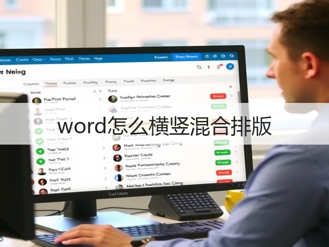 word怎么横竖混合排版(图1) word怎么横竖混合排版(图1)