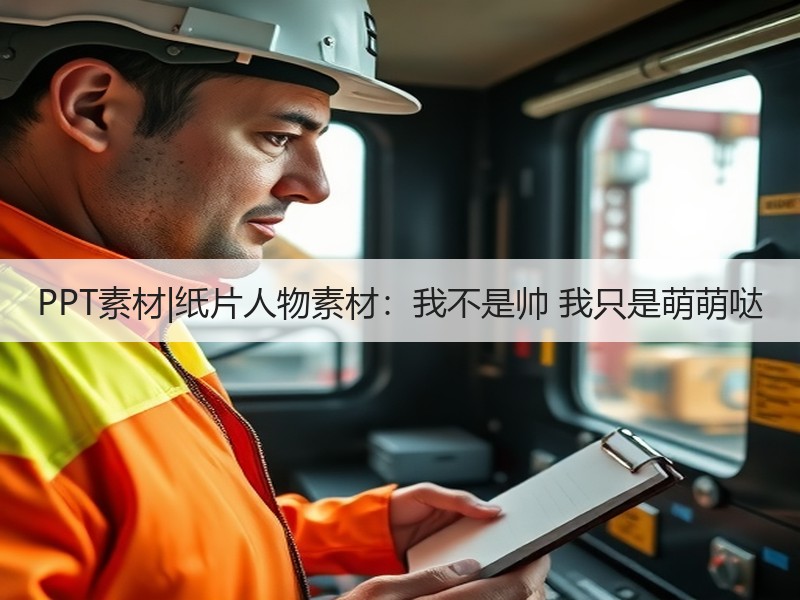 PPT素材|纸片人物素材：我不是帅 我只是萌萌哒 - 诺云壹观办公网