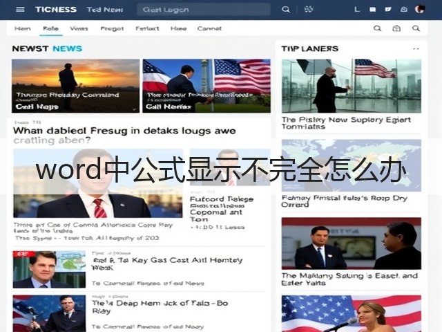word中公式显示不完全怎么办(图2)