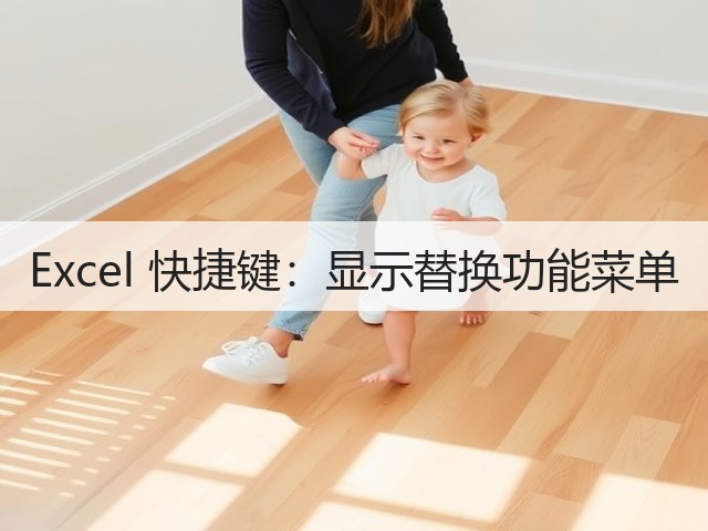 Excel 快捷键：显示替换功能菜单(图3)